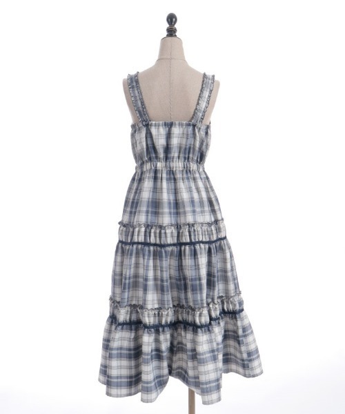 「axes femme POETIQUE」 ノースリーブワンピース MEDIUM ブラック レディース_画像7