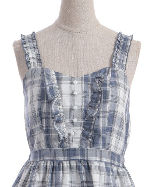 「axes femme POETIQUE」 ノースリーブワンピース MEDIUM ブラック レディース_画像8