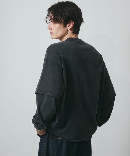 DAZE tシャツ フェイクレイヤード ロングスリーブTシャツ メンズ