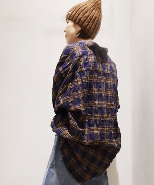 「JOURNAL STANDARD LUXE」 長袖シャツ - レッド レディース_画像2