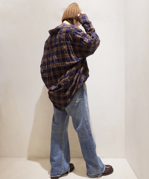 「JOURNAL STANDARD LUXE」 長袖シャツ - レッド レディース_画像5
