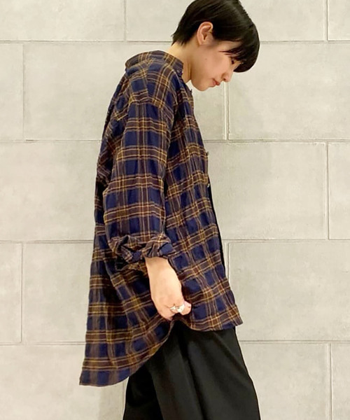 「JOURNAL STANDARD LUXE」 長袖シャツ - レッド レディース_画像8