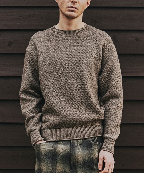 SEAGREEN（シーグリーン） tシャツ WAFFLE KNIT PULLOVER ワッフル