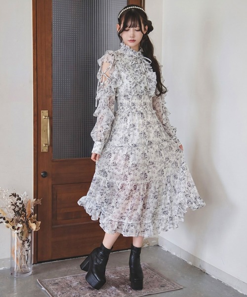 夢展望（YUMETENBO） ワンピース プチハイネックティアードロング