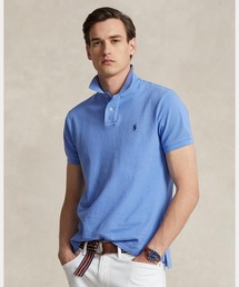 新品　ポロラルフローレン　ポロシャツ　カスタムスリムフィット　メッシュ　ブラック POLO RALPH LAUREN]カスタム スリムフィット メッシュ