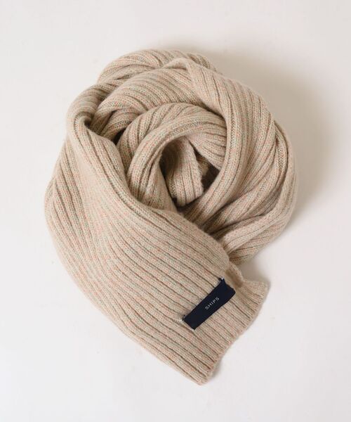 LOCALLYハンドメイド マフラー SHIPS マフラー 〈手洗い可能〉ミックスヤーンニットマフラー