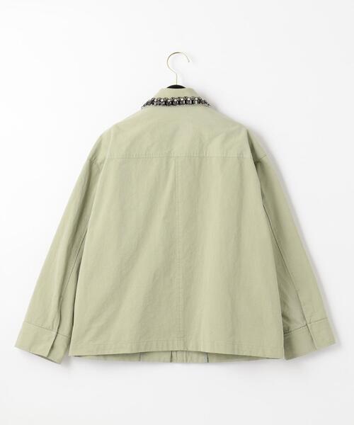 極美品】グレースコンチネンタルビジューモッズコートベージュ