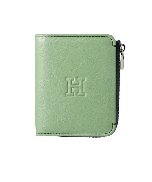 美品　ヒロフ2つ折り財布 HIROFU（ヒロフ） 財布 「プラティカ」二つ折り財布 レザー コンパクト