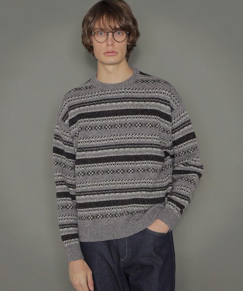 ニット 5ゲージフェアアイル柄クルーネックニット Zozotown Paypayモール店 通販 Paypayモール