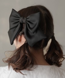 SPINNS ヘアクリップ サテンリボンヘアクリップ : ZOZOTOWN