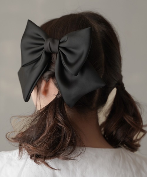SPINNS（スピンズ） ヘアクリップ サテンリボンヘアクリップ