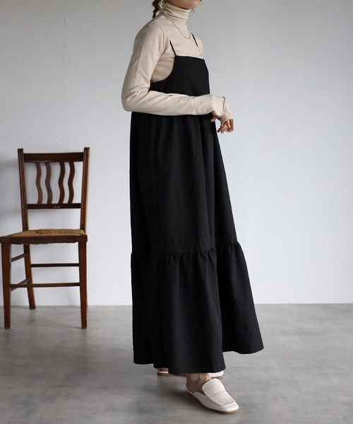 ワンピース 22 秋冬新作 ふくれジャガード キャミワンピース Zozotown Yahoo 店 通販 Yahoo ショッピング