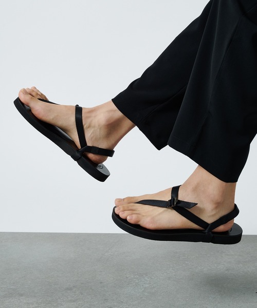 黒 BAREFOOT SANDALS サンダル foot the coacher foot the coacher(フット ザ コーチャー) 