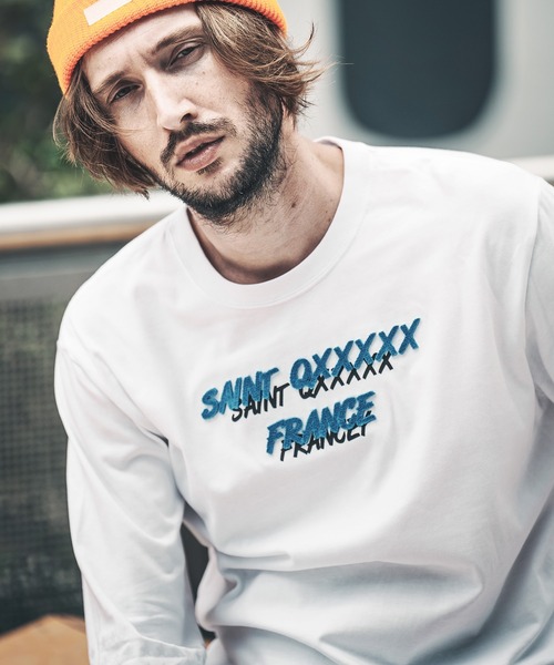 qwerty tシャツ mlt3983-Saint QXXXXX LS TEE Tシャツ メンズ
