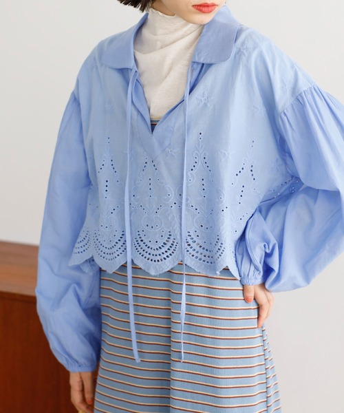 SHE TOKYO シートウキョウ Terrie ショート丈 ブラウス 1 SHE TOKYO シートウキョウ Terrie ショート丈 ブラウス 1