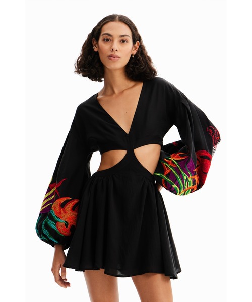 Desigual ワンピース Stella Jean カットアウト ショートワンピース  