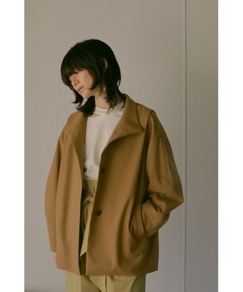 MANOF（マノフ） コート アウター WIDE STAND SHORT JACKET レディース