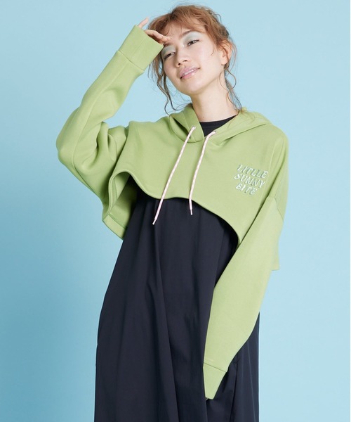 パーカー LittleSunnyBite/リトルサニーバイト/Short logo hoodie レディース メンズ Little sunny bite パーカー LittleSunnyBite/リトルサニー