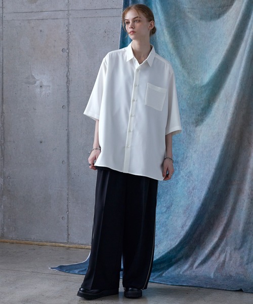 SERACE シャツ 「SERACE」Loose silhouette short sleeve shirt