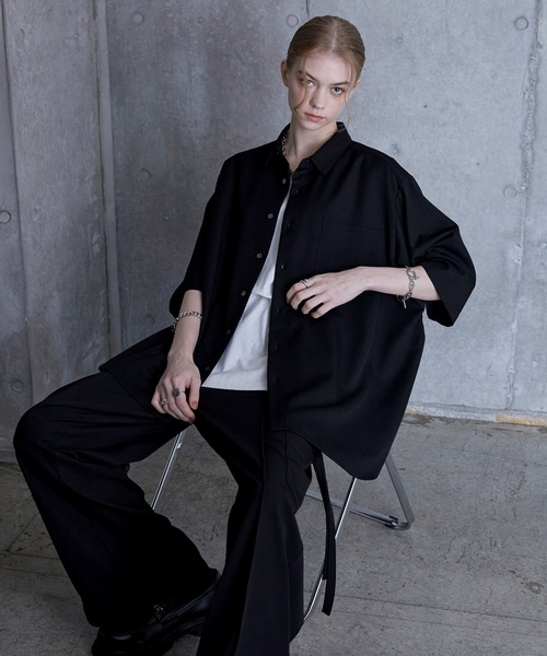 SERACE シャツ 「SERACE」Loose silhouette short sleeve shirt