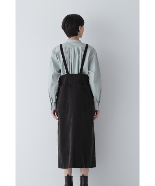 Lee ×ヒューマンウーマン　サロペットスカート　ブラック human woman（ヒューマンウーマン） ロング スカート エアーコール吊り