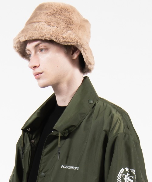 FORSOMEONE（フォーサムワン） 帽子 ハット FORSOMEONE FUR BUCKET HAT