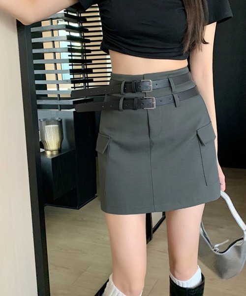 sacai 21-05657 ミニ丈キュロット miniministore スカート ミニスカート キュロットスカート 着
