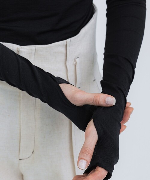 tシャツ 「JOHN LAWRENCE SULLIVAN/ジョンローレンスサリバン」WRINKLED JERSEY BODY SUIT TOP レディ