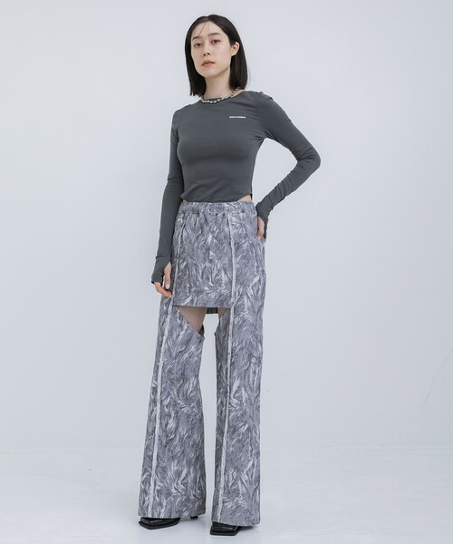 tシャツ 「JOHN LAWRENCE SULLIVAN/ジョンローレンスサリバン」WRINKLED JERSEY BODY SUIT TOP レディ