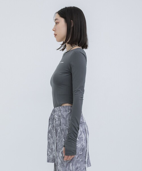 tシャツ 「JOHN LAWRENCE SULLIVAN/ジョンローレンスサリバン」WRINKLED JERSEY BODY SUIT TOP レディ