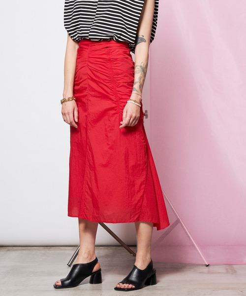 MAISON SPECIAL」 フレアスカート FREE レッド レディース : 81943773  