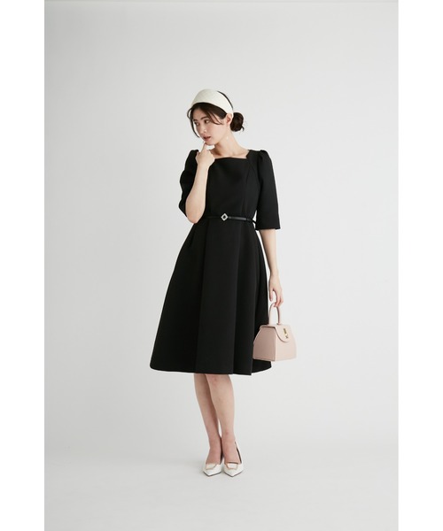 CELFORD」 半袖ワンピース 38 グレー レディース : 82277773  