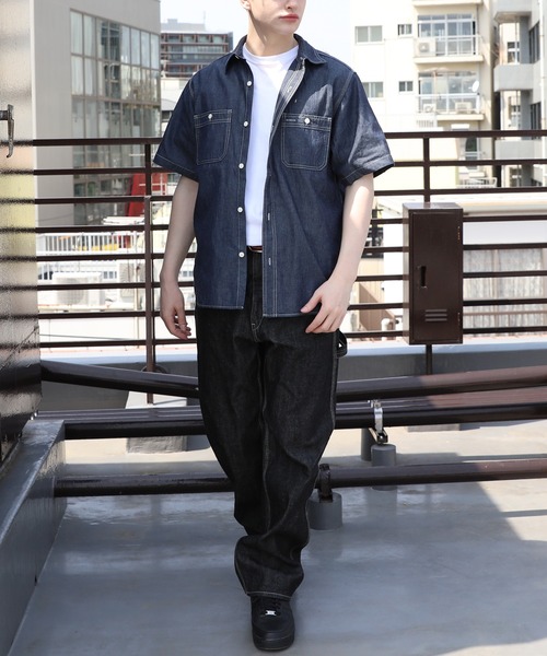 HOUSTON（ヒューストン） シャツ HOUSTON USAコットンシャンブレー