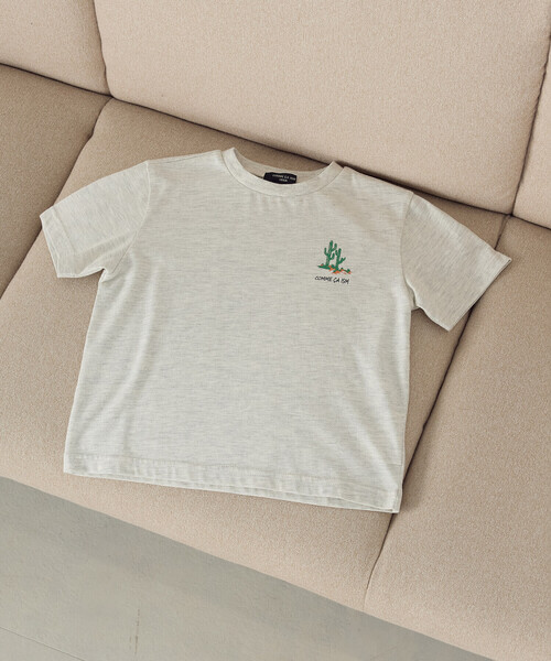COMME CA ISM（コムサイズム） tシャツ アロハ柄プリント Tシャツ