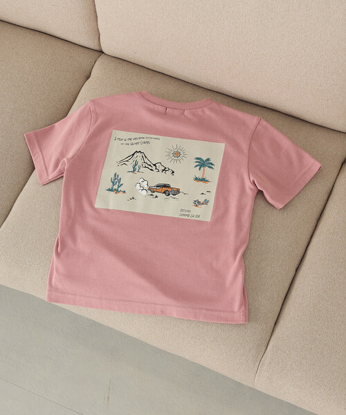 COMME CA ISM（コムサイズム） tシャツ アロハ柄プリント Tシャツ