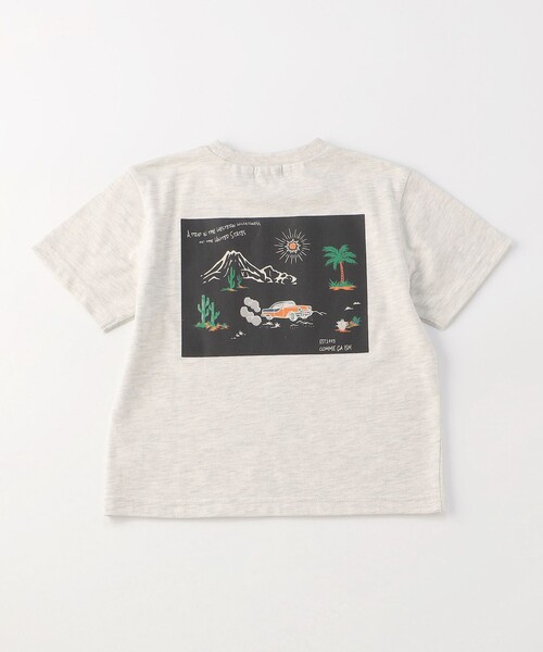 COMME CA ISM（コムサイズム） tシャツ アロハ柄プリント Tシャツ