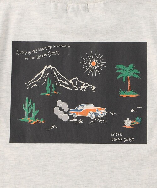 コムコム アロハ柄Tシャツ COMME CA ISM（コムサイズム） tシャツ アロハ柄プリント Tシャツ