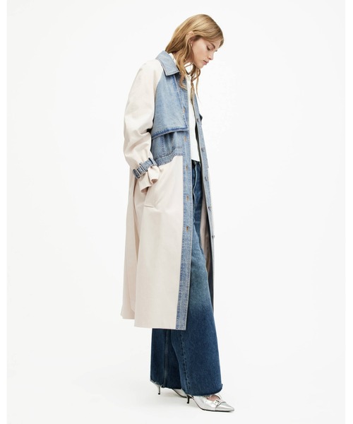 名作　Washed Work Trench Coat トレンチコート　デニム Supreme washed work trench coat