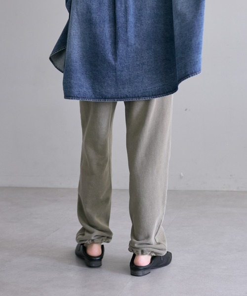 pual ce cin ワンポイントロゴ刺繍スウェットパンツ レディース
