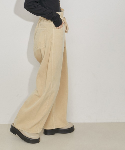 アダムエロペ　コーデュロイ　ストレートパンツ アダムエロペ コーデュロイ ストレートパンツ