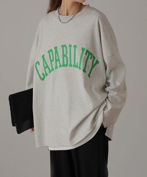 tシャツ ロゴT「オーバーサイズ」 レディース