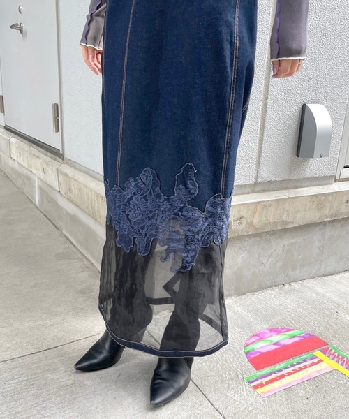 AULA AILA（アウラ アイラ） ジャンパースカート レース