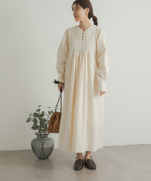 URBAN RESEARCH DOORS ワンピース キルティングタックワンピース