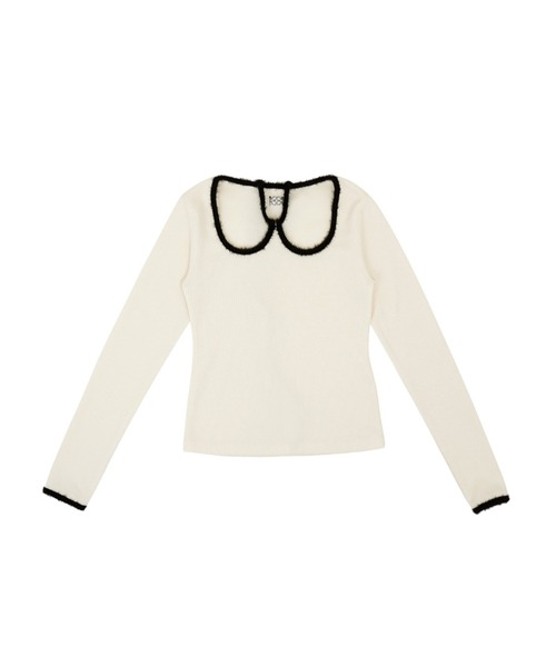 ニット セーター Kijun/キジュン Cut Out Jersey Top レディース セール】Kijun/キジュン Cut Out Jersey Top（ニット/セーター