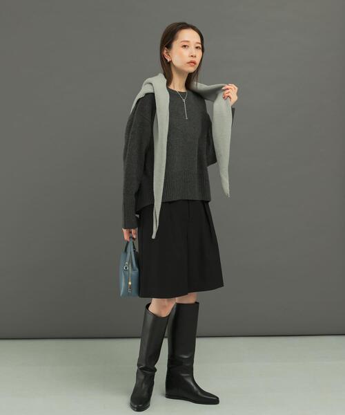 ニット セーター エクストラファインシームデザインニット レディース