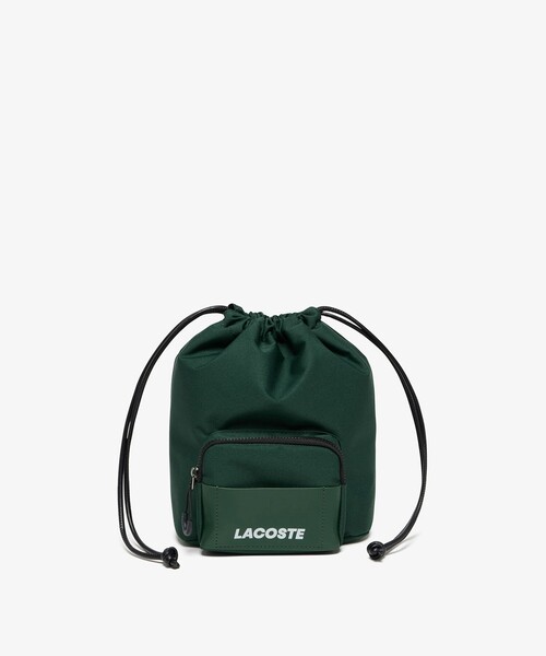 LACOSTE ショルダーバッグ 巾着型バッグ スマホポーチ Size: 17