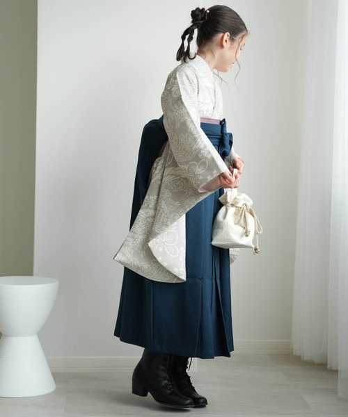 utatane 着物 袴セット ジュニア ひよこ商店 レトロ大正浪漫 キッズ