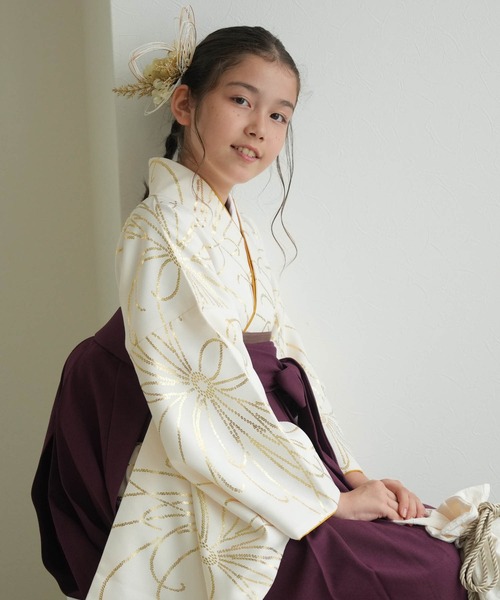 utatane 着物 袴セット ジュニア ひよこ商店 レトロ大正浪漫