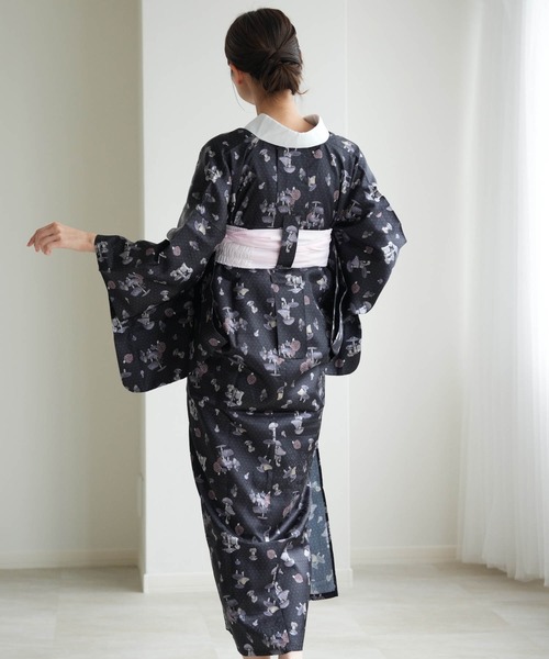 アンティーク長襦袢4枚まとめ utatane 長襦袢 ニコアンティーク マッシュルーム ブラック レディース