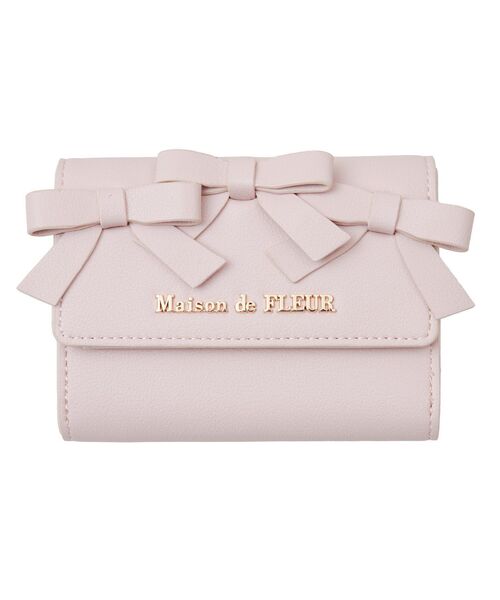 ❃メゾンドフルール × マリークヮント リボンウォレット❃ Maison de FLEUR 財布 ガーリーリボンウォレット レディース